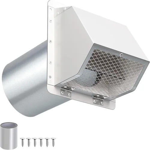 Miniatura 12 de Cubierta de ventilación de secadora de 4 pulgadas en el exterior, cubierta de ventilación exterior para secadora, cubierta de ventilación