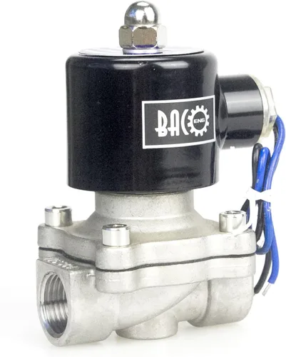 Miniatura 11 de Válvula solenoide eléctrica de latón Bacoeng de 1 pulgada y 110 V CA (NPT, normalmente cerrada)