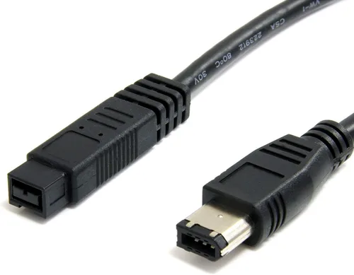 Miniatura 3 de Tripp Lite FireWire 800 IEEE 1394b Cable de alta velocidad (9 pines/6 pines) de 10 pies (F017-010), color negro