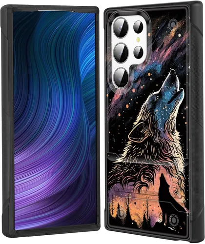 Miniatura 41 de Funda para Galaxy S24 Plus con soporte, doble capa híbrida de policarbonato duro y silicona suave, resistente a prueba de golpes, funda protectora