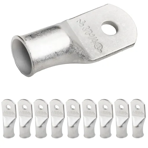 Miniatura 230 de SELTERM 5 piezas terminales de cable de cobre estañado 1/0 AWG perno de 1/2", extremos de cable de batería, terminales de anillo, conectores