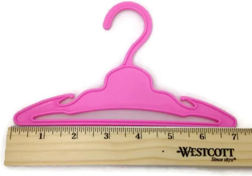 Miniatura 3 de Perchas para muñecas 12 rosas para ropa de muñeca de 18 pulgadas, accesorios para muñecas