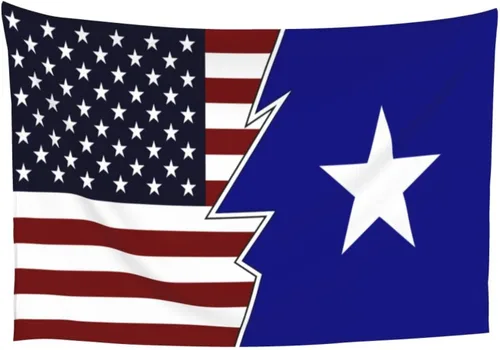 Miniatura 8 de LIFANGMI Ripped Style American And Bonnie Blue Flag Tapestry Wall Hanging 60x40 Inch Bedroom Living Room Dormitory Home Decoration Wall Tapestry