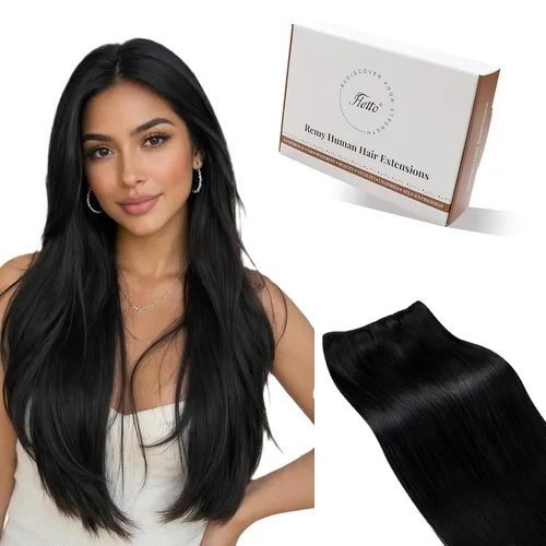 Miniatura 23 de Hetto - Extensiones de cabello humano de trama color rubio platino, 12 pulgadas, 2.47 onzas, #60 Coser en trama, volumen natural diario, suave