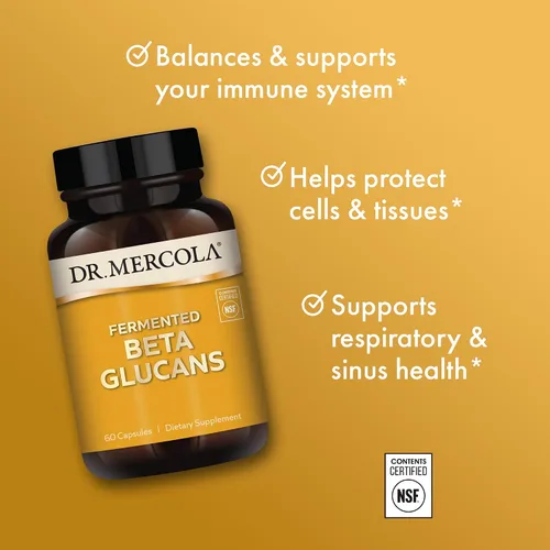 Miniatura 4 de Dr. Mercola Beta glucanos fermentados - Apoyo al sistema inmunológico - Fermentado de levadura Beta-1,3-Glucano y EpiCor - Vegetariano - No lácteos