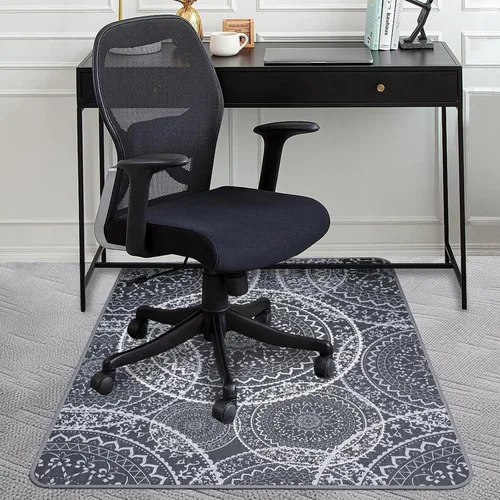 AiBOB Tapete para silla para suelos alfombrados, material duro de alta calidad, tapete de oficina para escritorio de computadora en alfombra, fácil