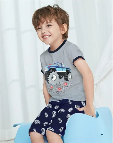 Miniatura 2 de Little Hand Pijamas de verano para bebés y niños pequeños, ropa de dormir de algodón para niños pequeños