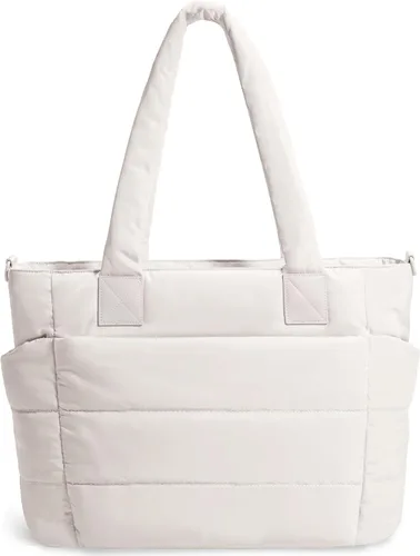 Miniatura 17 de Bolso de mano acolchado para mujer, bolso grande de enfermera, bolso de hombro con cremallera para trabajo y viajes