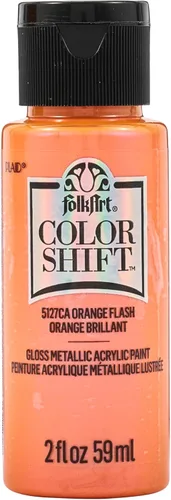 Miniatura 32 de FolkArt Pintura de cambio de color, 2 onzas, Plum Flash 2 Fl Oz Flash de ciruela