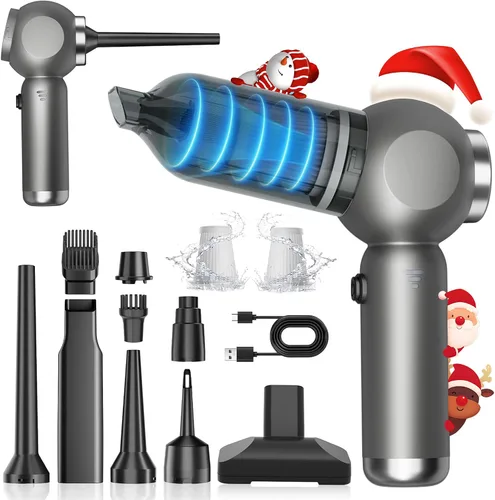 Miniatura 9 de Aspiradora de Coche Portátil de Alta Potencia 17500Pa, Aspiradora Mini Ligera, Aspiradora de Mano con Pantalla LED de 3 Velocidades, Múltiples