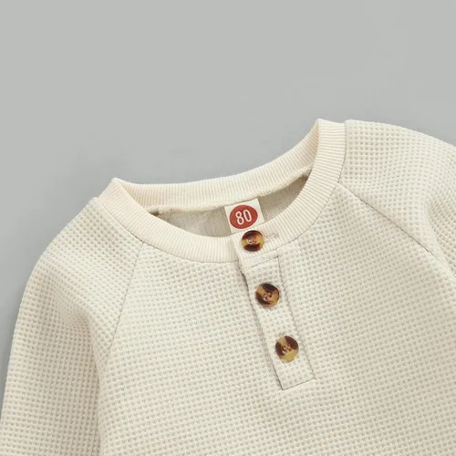 Miniatura 2 de CIYCUIT Conjunto de sudadera de manga larga y pantalones para bebé niño pequeño