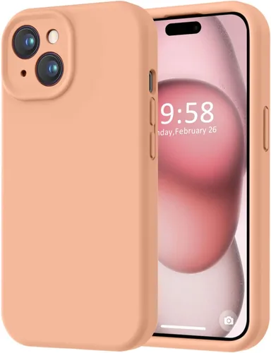 Miniatura 116 de LOVE 3000 Compatible con Funda para iPhone 15, [Cámara de Cobertura Completa de Silicona Suave] [Protección contra Caídas de 8 pies], Forro de Negro