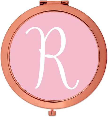 Miniatura 19 de Andaz Press Espejo compacto de oro rosa, regalo de boda de dama de honor, rosa rubor, paquete de 1, despedida de soltera, despedida de soltera, Maid