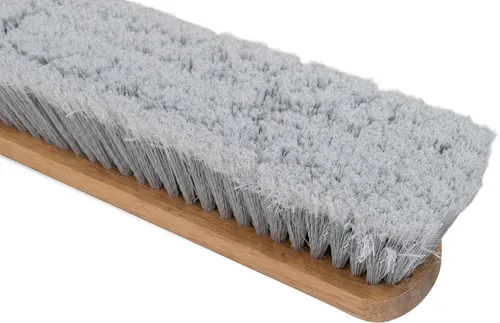 Miniatura 8 de Harper Escoba de empuje de superficie lisa para interiores de 24 pulgadas con cerdas marcadas para arena, polvo de sierra, virutas de madera y pelo
