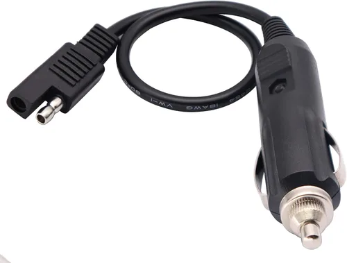 Miniatura 4 de Cable de encendedor de cigarrillos SAE, enchufe macho de encendedor de cigarrillos de 12 V a SAE de 2 pines, conector de desconexión rápida