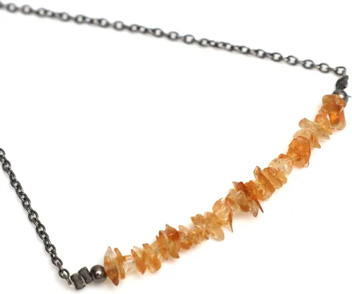Miniatura 8 de Gempires - Collar de barra de chips naturales, cristales curativos de energía, regalo de cumpleaños, regalo para ella, joyería de piedras preciosas