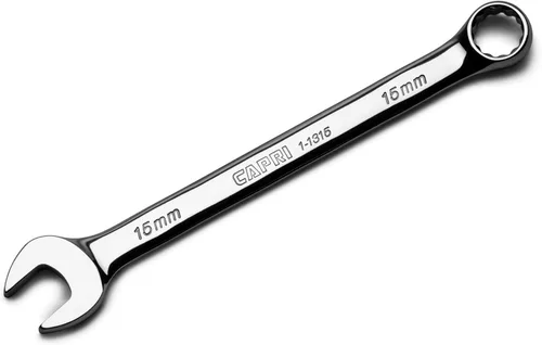 Capri Tools 15 mm Juego de llaves combinadas, 12 puntos, métricas, cromadas (1-1315)