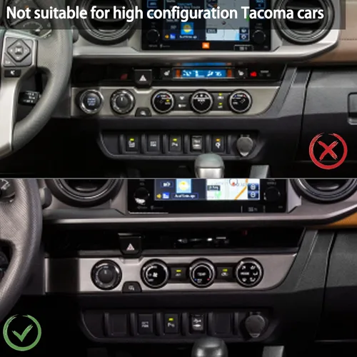 Miniatura 6 de Lcojicep Cubierta de panel de botón de aire acondicionado, accesorios de automóvil compatibles con Tacoma 2016-2020