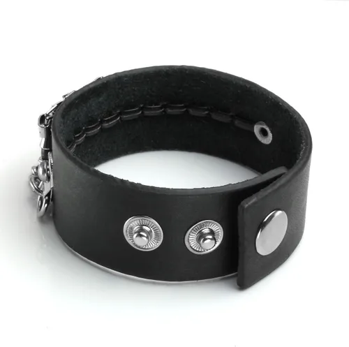 Miniatura 5 de Eigso Juego de pulsera punk de cuero negro para hombres y mujeres clásicas Vintgae tachonadas con picos de los años 80 para hombre y mujer