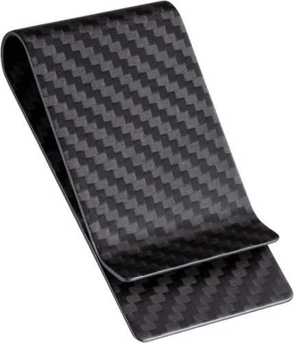 Miniatura 7 de SERMAN BRANDS Clip de dinero de fibra de carbono para hombres – Cartera delgada con clip de dinero RFID, bolsillo frontal minimalista, cartera EDC