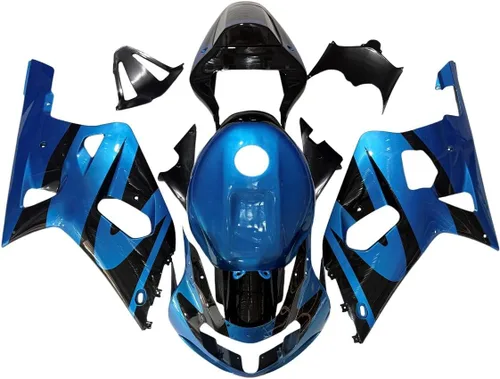 Miniatura 45 de Kit de carenado de inyección azul, negro y blanco para Suzuki GSXR600 GSX750 2006 2007 GSXR 600 GSX-R750 06 07 ABS Carenado de plástico completo