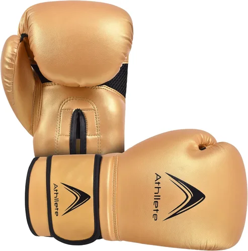 Miniatura 9 de Athllete Guantes de boxeo duraderos y cómodos para hombres y mujeres, acolchado extra grueso para boxeadores principiantes y entrenamiento físico
