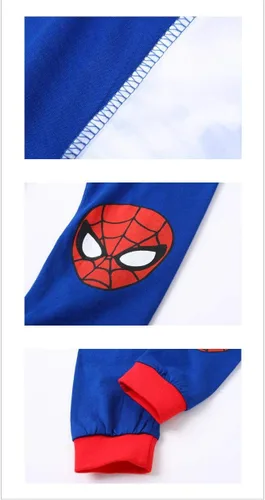 Miniatura 6 de Conjunto de pijama de algodón de manga larga con diseño de dinosaurio y cohete para niños pequeños