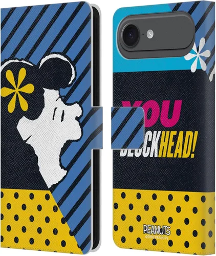 Miniatura 226 de Head Case Designs Funda de piel con licencia oficial de Peanuts Snoopy & Woodstock Balloon Halfs and Laughs para Apple iPhone 7/8/SE 2020 y 2022