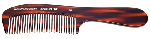 #16 Peine de rastrillo de dientes anchos hecho a mano Tortuga Habana Acetato Mango Grande Grueso Cabello Rizado Grueso Desenredar Aseo Aseo