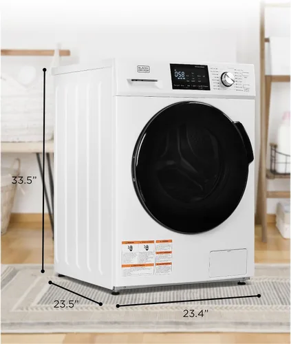 Miniatura 7 de BLACK+DECKER Lavadora de carga frontal, lavadora compacta de 2.7 pies cúbicos con pantalla LED y 16 ciclos