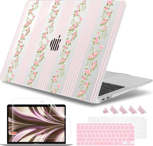 Miniatura 16 de May Chen Funda compatible con MacBook Air de 13 pulgadas 2022 2021, versión 2020-2018 Modelo: M1 A2337 A2179 A1932, carcasa rígida de plástico