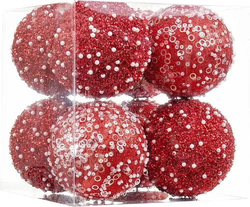 Miniatura 21 de 12 unidades de adornos de bolas de Navidad, adornos de bolas de Navidad en oro rosa, perlas de plástico irrompibles para colgar para fiestas