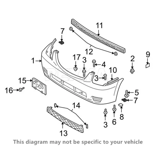 Miniatura 6 de Rexka 10 piezas Splash Shield Fender Liner Bumper Cover Clip de retención BC1D56145 para Mazda 2, 3, 5, 6, 626, CX-5, 7, 9, Miata, MPV, MX-5, 10pcs