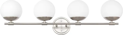 Miniatura 11 de Juego de 2 apliques de pared de latón envejecido, apliques modernos de tocador de baño para iluminación de pared, luminarias de tocador con vidrio