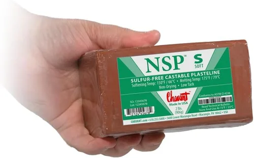 Miniatura 2 de Chavant Clay - NSP Soft Brown - Arcilla para esculpir y modelar (1/4 caja)