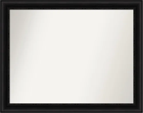 Miniatura 445 de Amanti Art Espejo personalizado, espejo de baño negro puente, espejo de pared o espejo de tocador de baño sobre el fregadero (26 x 26 pulgadas)