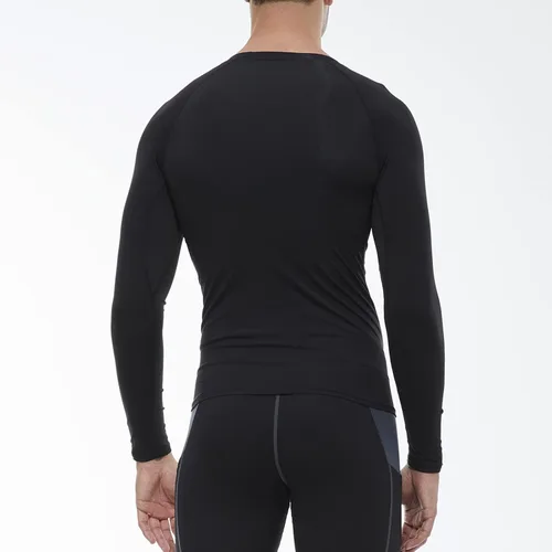 Miniatura 3 de SPVISE Paquete de 1 o 3 camisetas de compresión para hombre, de manga larga, para entrenamiento, gimnasio, correr, ropa interior deportiva fresca