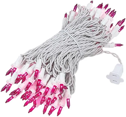 Miniatura 11 de Novelty Lights - Cadena de 100 mini luces incandescentes con bulbo, 50 pies, espaciadas cada 6 pulgadas, con cable blanco, con certificación UL
