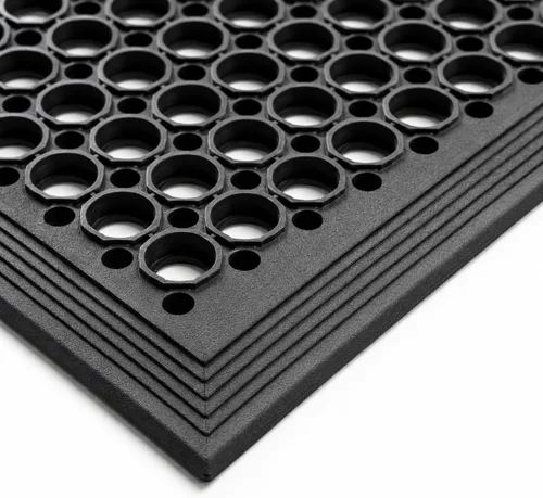 Miniatura 2 de UNIMAT -Drenaje de goma antifatiga para exteriores con respaldo antideslizante Alfombrilla resistente para uso industrial de restaurantes-Alfombra
