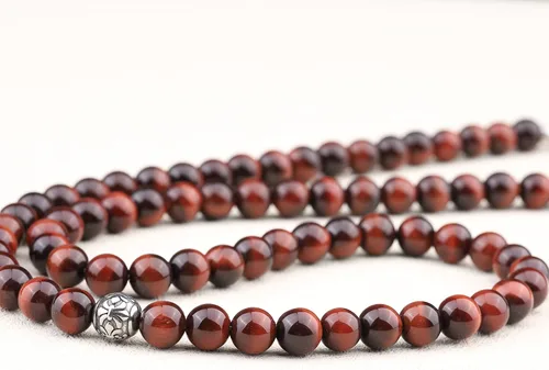 Miniatura 5 de GAVU Collar de cuentas de gemas semipreciosas de 8mm para hombres, collares de cristal curativos para hombres