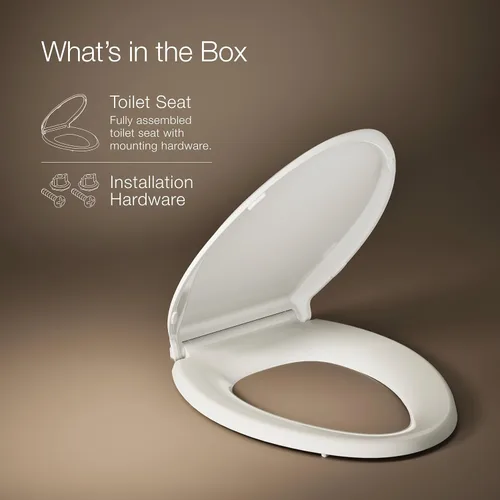 Miniatura 11 de KOHLER 4636-RL-96 Cachet ReadyLatch - Asiento de inodoro alargado con cierre lento, cierre suave, tapa silenciosa del asiento de inodoro, topes