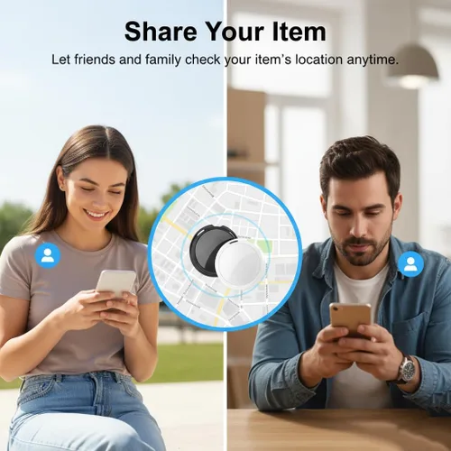 Miniatura 4 de Paquete de 2 rastreadores GPS para vehículos que funcionan con Find My (solo iOS) en tiempo real Mini Car Air Tracker Dispositivos de etiqueta
