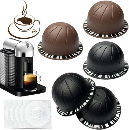 Miniatura 8 de 100 tapas de papel de aluminio para cápsulas Vertuo, láminas de papel de aluminio compatibles con cápsulas de café Nespresso 57mm