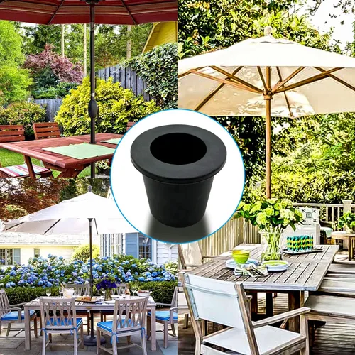 Miniatura 7 de Enchufe de anillo para sombrilla de mesa de patio, soporte de cuña de cono de sombrilla, 1 paquete, adecuado para 1.5 pulgadas (1.496 in) al aire