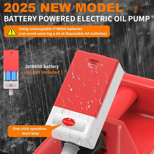 Miniatura 2 de Bomba automática de transferencia de combustible con sensor de parada automática, bomba de gasolina portátil rápida y segura con 3 adaptadores