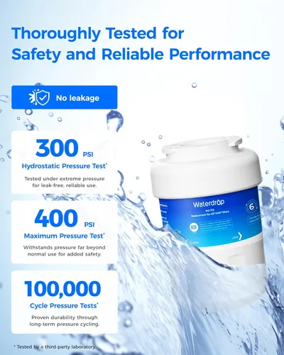 Miniatura 5 de Waterdrop WD-F13 Filtro de agua, recambio para GE® SmartWater® MWF®, MWFINT, MWFP, MWFA, GWF, HDX FMG-1, Kenmore® 9991, GSE25GSHECSS, WFC1201