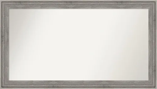 Miniatura 43 de Amanti Art Espejo de pared personalizado no biselado (24.5 x 24.5 pulgadas), marco gris marrón alta, varios tamaños personalizados, espejo de baño