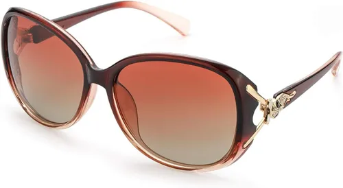 Miniatura 10 de FIMILU Gafas de sol para mujer, lentes de sol polarizados de gran tamaño, gafas de sol grandes para mujer, protección UV