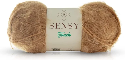 Miniatura 26 de Sensy Touch - Ovillo de lana, 3.5 onzas, 268 yardas, calibre 3 claro (blanco)