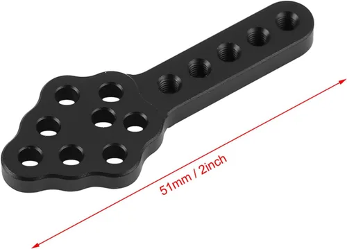 Miniatura 5 de Soporte de amortiguador de coche a control remoto, 4 piezas, juego de 2.008 in/2 pulgadas, placa de montaje de amortiguador de amortiguador de Negro